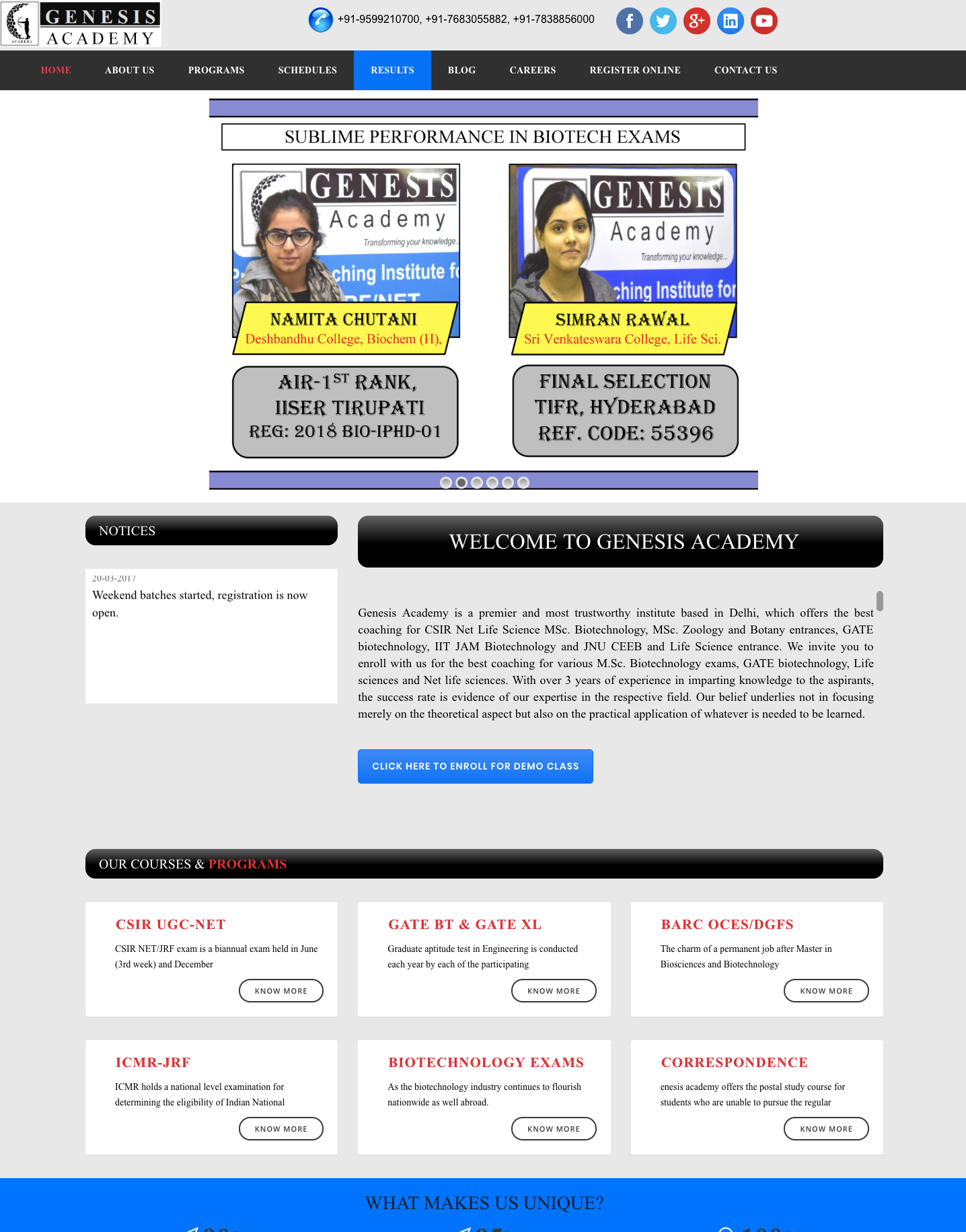 genesisacademy portfolio