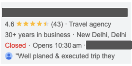 Client A - Travel Agency