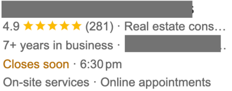 Client E - Real Estate Consultant