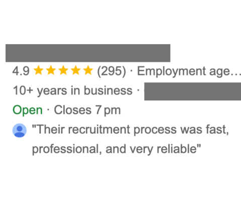 Client F - Recruitment Agency